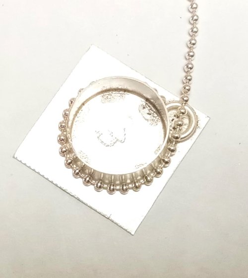 Judy Larson's Split Bead Earrings - Adding Ball Chain Embellishment, Contemporary Wire Jewelry, Filing, Finishing, , sanding, filing, polishing, Cut the 1.5mm ball chain one bead